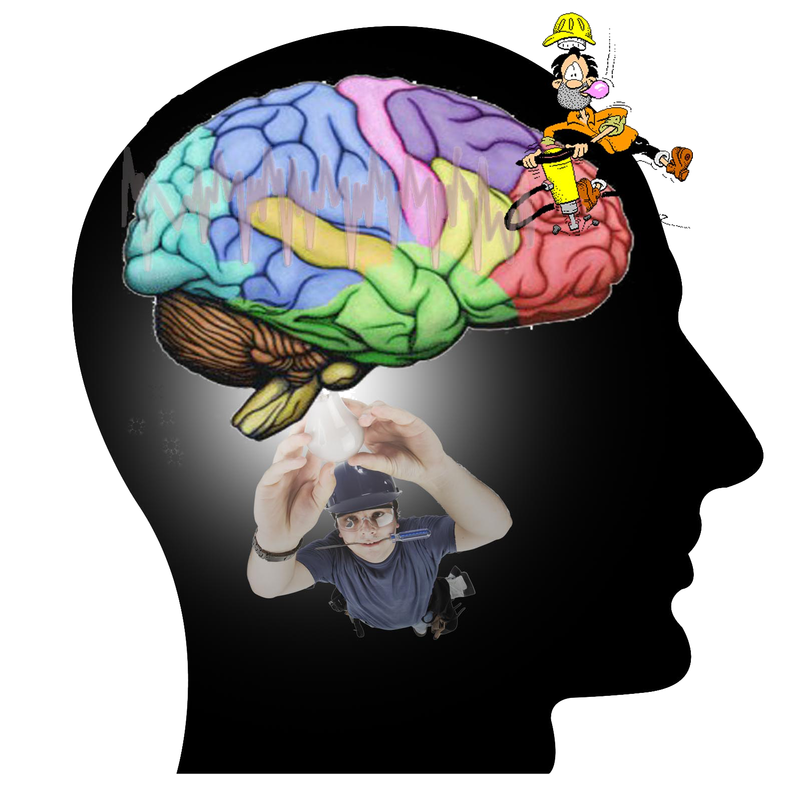 Мозг уникален. Мозг иллюстрация. Мыслящий мозг. Креативный мозг.