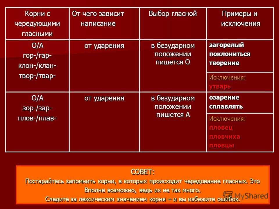 Чередующиеся корни зависящие от лексического значения. Гласных в корне от ударения исключения. Выбор гласной зависит от ударения. Корни зависящие от ударения исключения. Корни зависящие от ударения.