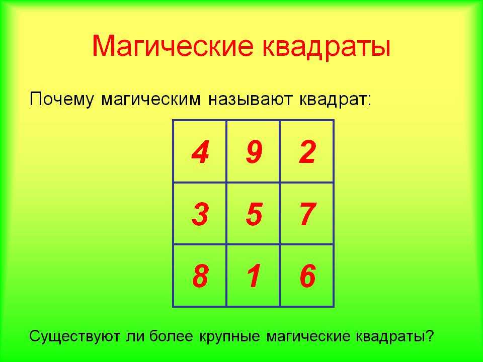 Как решить магический квадрат: учимся решать одну из древнейших задач - преподавание в начальных классах  - преподавание - образование, воспитание и обучение - сообщество взаимопомощи учителей педсовет.su