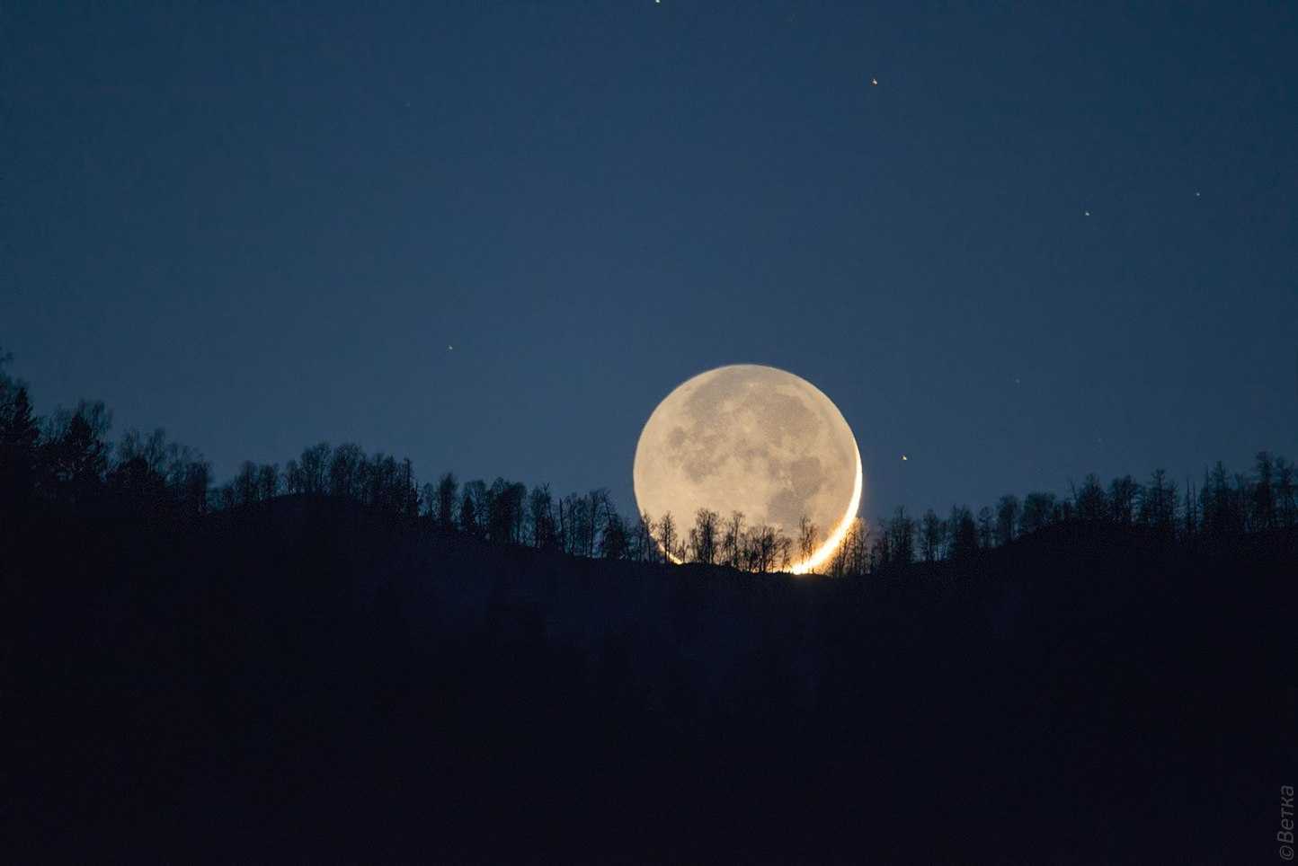 Пепельный свет луны - любительская астрономия для начинающих