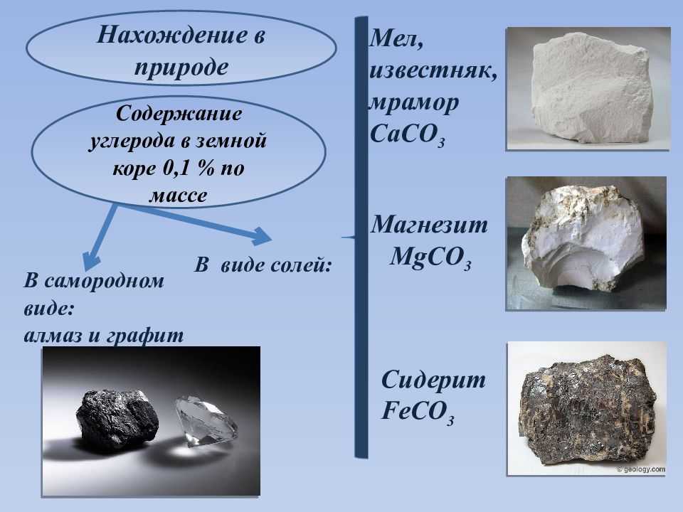 Углерод находится. Мел мрамор caco3. Нахождение в природе углерода. Мел мрамор известняк. Углеводы нахождение в природе.